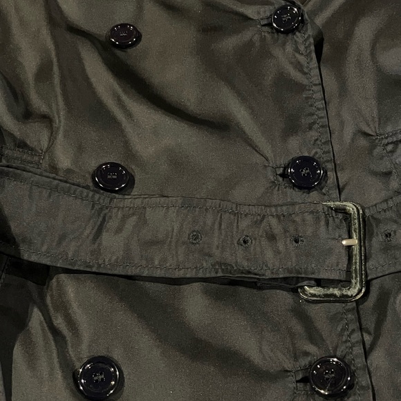 Prada Deep Blue Nylon Trench Coat, Large, EUC - Picture 2 of 16